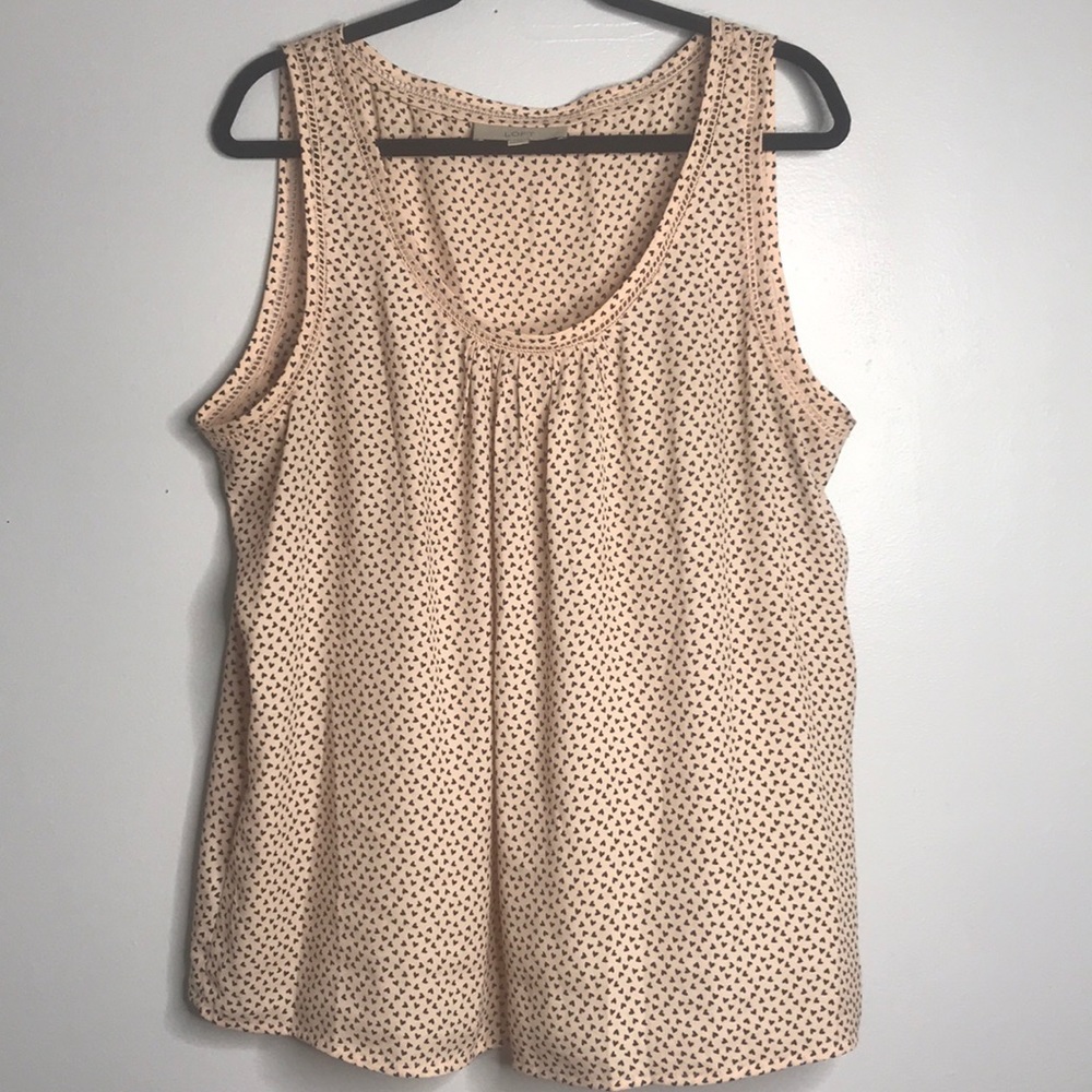 Peachy pink LOFT tank top